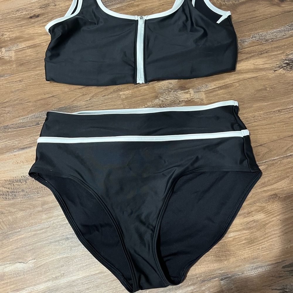 Target Black and White Bikini Set